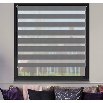 FOA Roleta Deň a noc, PREMIUM, Blackout, Strieborná, A 03507 57 x 200 cm