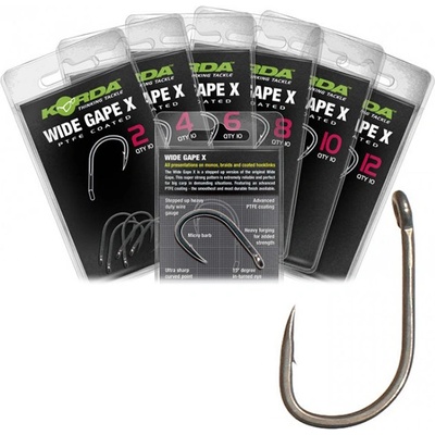 Korda s protihrotem Wide Gape X vel.6 10 ks