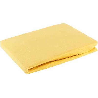 Takoy Prostěradlo jersey s gumou z bavlny barva hořčicové 125 g/m2 Design 91-HF-378535 120x200x20 120x200