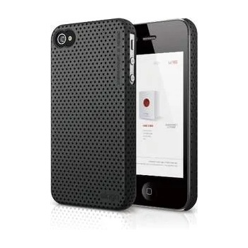 Image 1 of elago S4 Breathe 2 and HD Clear film - кейс (черен) и HD покритие за iPhone 4/4S