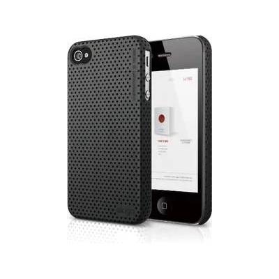 elago S4 Breathe 2 and HD Clear film - кейс (черен) и HD покритие за iPhone 4/4S