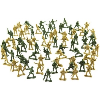 Teddies Комплект войници 150g 2 цвята пластмаса CZ дизайн