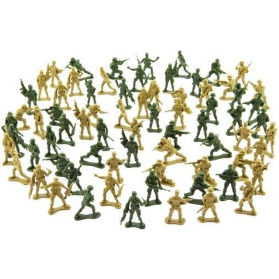 Teddies Комплект войници 150g 2 цвята пластмаса CZ дизайн