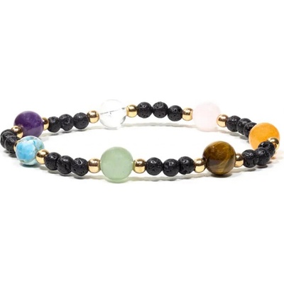 Milujeme Kameny čakrový lávový kámen minerály a korálky kulička NK40