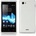 Sony Xperia J ST26i Силиконов Калъф Бял + Протектор