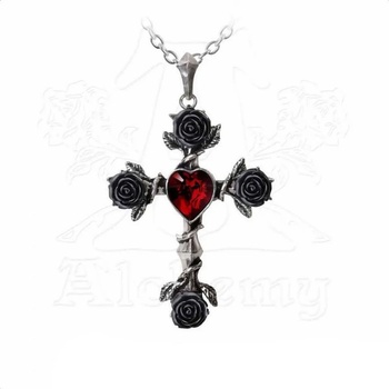 Alchemy gothic Нашийник ALCHEMY GOTHIC - Black Rosifix - P758