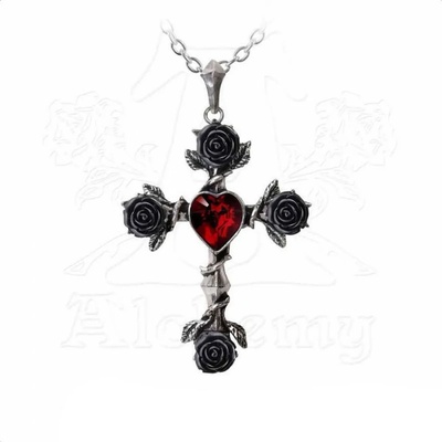 Alchemy gothic Нашийник ALCHEMY GOTHIC - Black Rosifix - P758