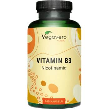 Image 1 of Vegavero Vitamin B3 (Nicotinamid) 500 mg [180 капсули]