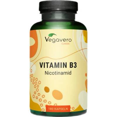 Vegavero Vitamin B3 (Nicotinamid) 500 mg [180 капсули]
