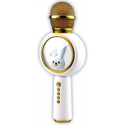 Bluetooth karaoke mikrofón Zajačik Diva white