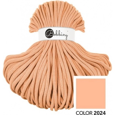 Bobbiny bavlněná šňůra JUMBO 9mm Peach Fuzz