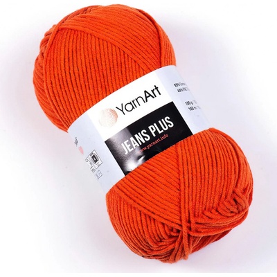 YarnArt Jeans Plus 85 oranžová