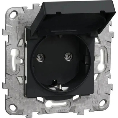 Schneider Electric КОНТАКТ ip44 АНТРАЦИТ schneider unica (nu508254) (3606482230644)