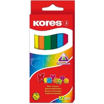 Kores Voskové pastelky Krayones trojhranné 12 farieb 33101