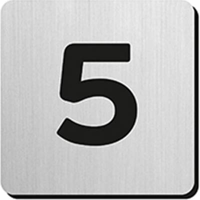 JNF - PIKTOGRAM ČÍSLICA "5" IN.34.300 - 75 mm - nalepovacia NEM - nerez matná | MP-KOVANIA.sk
