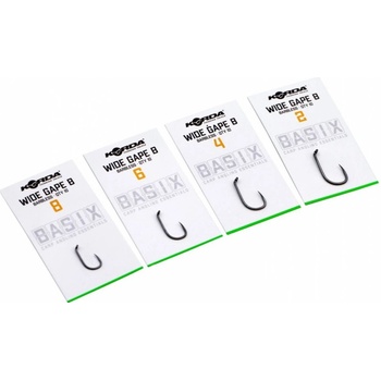 Korda Basix Wide Gape Hooks Barbless vel.6 10 ks