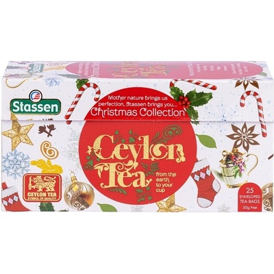 Stassen Černý čaj Stassen Christmas Collection 25 x 2 g