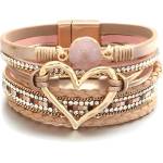 HARAHU Гривна AG-38811 Heart - Бежовa / Златнa / Тип2 KP38811