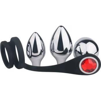 Image 1 of Toyz4Lovers Комплект пристегач с 3 накрайника Pleasure Bully