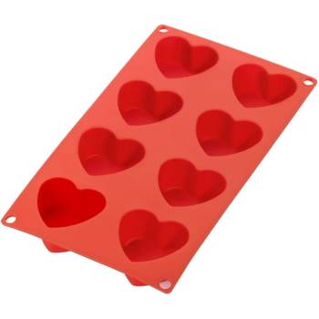 Lékué Форма за десерт HEART, червена, силиконова, Lékué (LKE0621508R01M022)