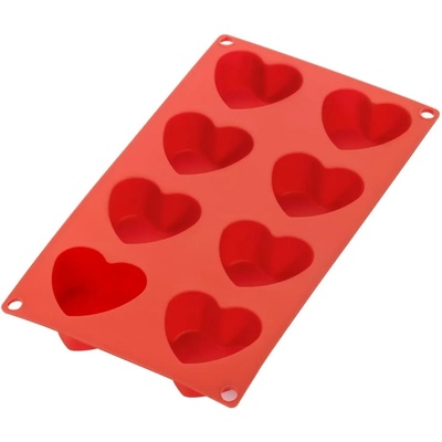 Lékué Форма за десерт HEART, червена, силиконова, Lékué (LKE0621508R01M022)