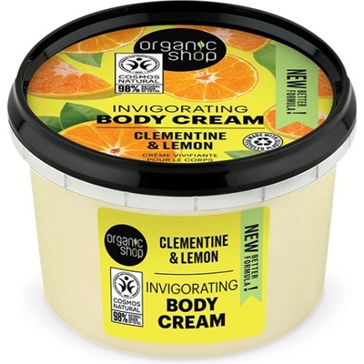 Organic Shop Крем за тяло Clementine & Lemon, 250 ml