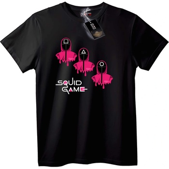 NOONEBRAND Тениска Розови Закачливи Герои от Squid Game - 2XL, White