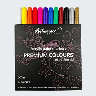 Artmagico Premium extra jemný hrot 0.7 mm sada 12 ks
