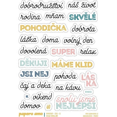 PAPERO AMO ♥ Samolepky - PASTELOVÁ / Dobrodružství