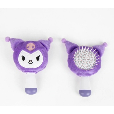 Hello Kitty a Priatelia Plyšová Mini Kefa Na Vlasy, farba Kuromi