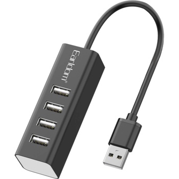 Earldom USB хъб Earldom ET-HUB14, USB 2.0, 4 Порта, Черен - 12067 (12067)