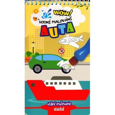 WOW Vodní malování -AUTA znovu použitelné omalovánky