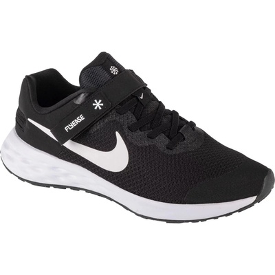 Nike Revolution 6 FlyEase Jr black/white/dark smoke grey