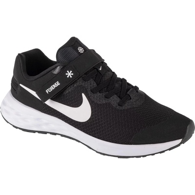 Nike Revolution 6 FlyEase Jr black/white/dark smoke grey – Zboží Mobilmania