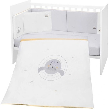 KikkaBoo Бебешки спален комплект 6 части 70/140 Seally Me (kikka-41101060139)