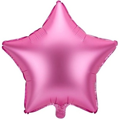 PartyDeco BALÓNEK fóliový Hvězda růžová 48 cm