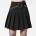 KILLSTAR дамска пола KILLSTAR - No Lip Pleated - Черен - KSRA004907