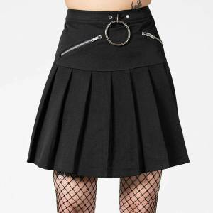 KILLSTAR дамска пола KILLSTAR - No Lip Pleated - Черен - KSRA004907