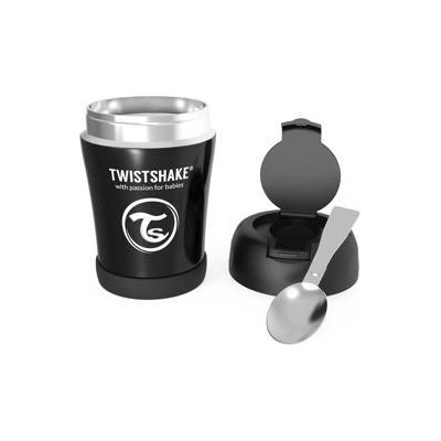Twistshake termoska na jídlo 350 ml černá