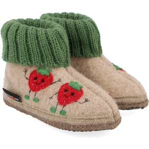 Haflinger Детски пантофи Haflinger Kid's Hüttenschuh Erdbeere Slippers - Paper Melange - размер 35 (EU) (702-6030-0123)