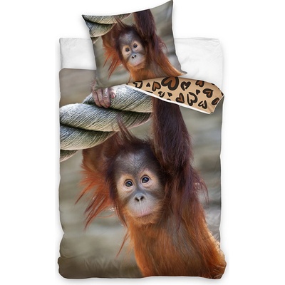 TipTrade bavlna povlečení Opice Orangutan 140x200 70x90