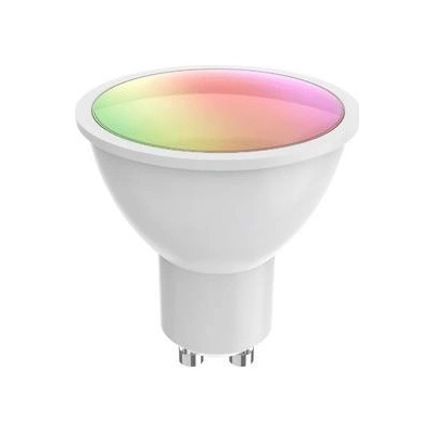 WOOX R9076, smart žárovka GU10 230V, WiFi, bodovka spot, 400lm, vícebarevná RGB+CCT, Tuya