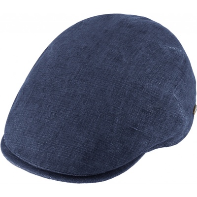 Fiebig Pánská lněná letní bekovka since 1903 modrá UV filtr 50 ochranný faktor