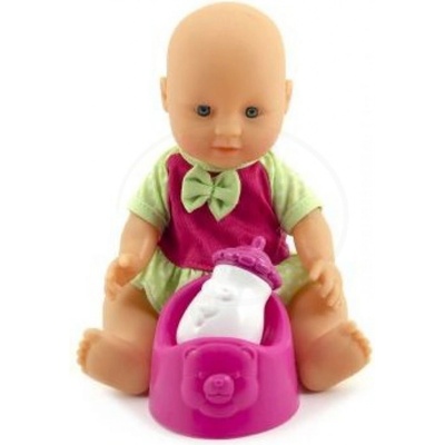Teddies Miminko s doplňky 30 cm pijící a čůrající plast 30x22x13 cm
