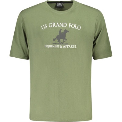 U. s. grand polo Мъжка тениска с къс ръкав us grand polo, Размер m, Цвят Зелен (au02645_ve16verd)