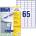 AVERY 3666 QP 38x21, 2mm универсален етикет 6500pcs (3666)