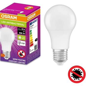 Osram Antibakteriálna LED žiarovka E27 8,5 W neutrálna biela