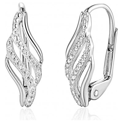 Gems, Diamantové náušnice Virginia v bílém zlatě, 585-38-3-8065.1B00.0.00.HSISC.000.08