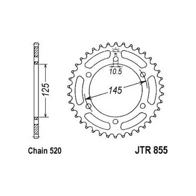 JT Sprockets JTR 855-47 | Zboží Auto