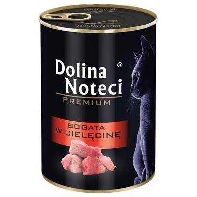 Dolina Noteci Premium за котки, богат на телешко месо, 400 г